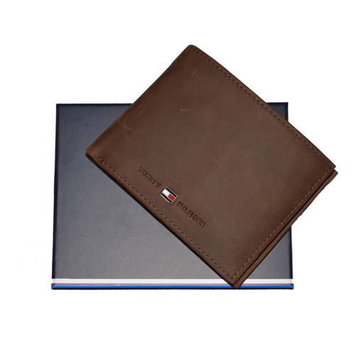 TOMMY HILFIGER JOHNSON CC AND COIN POCKET BROWN