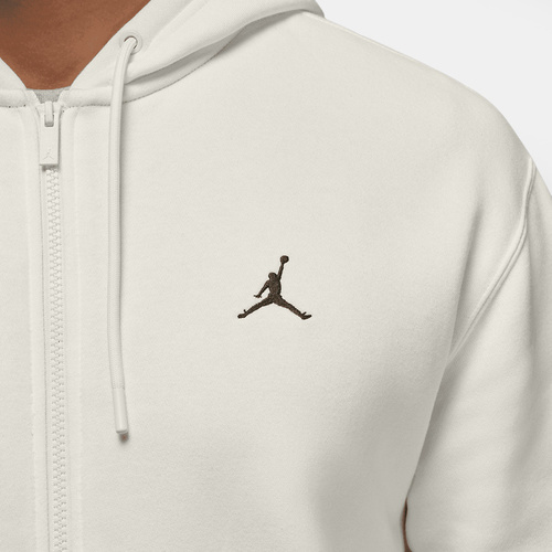 Bluza z kapturem Air Jordan Brooklyn Fleece Jumpman Full-Zip Hoodie White - FV7289-133