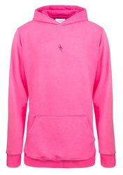 Bluza Sportowa Basic Damska z kapturem CLEANT Neon Hoodie różowa