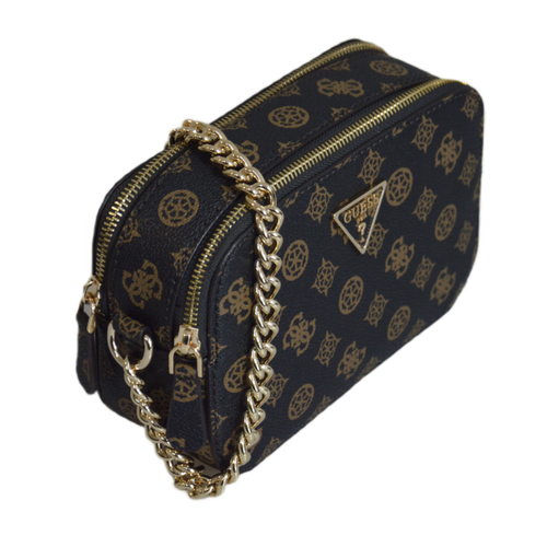 Torebka na ramię damska listonoszka Guess Noelle Crossbody Brązowa - PT7879914-MLO