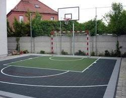 Sure Shot VersaCourt Plancher de terrain de basket d'arrière-cour