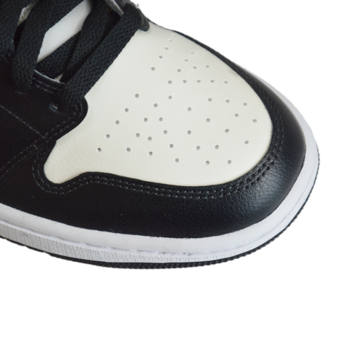 Męskie buty sportowe sneakersy Air Jordan 1 Mid Black Gym Red - BQ6472-160