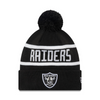 New Era NFL Las Vegas Raiders Official Team Colour Black Jake Knit Beanie Hat - 60565515