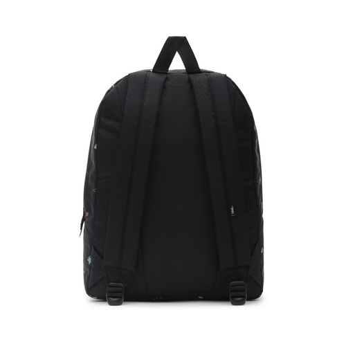 Plecak szkolny VANS Realm Backpack czarny kwiaty Custom Girl Gang