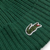 Lacoste Ribbed Wool Beanie Green Winter Hat - RB0001-132