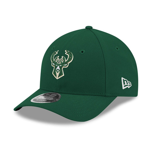 Czapka z daszkiem New Era 9FORTY Milwaukee Bucks NBA Team M-Crown Dark Green Snapback - 60755461