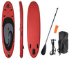 Deska SUP Enero Dmuchana 300 x 76 x 15 cm czerwona + Bojka Aquarius