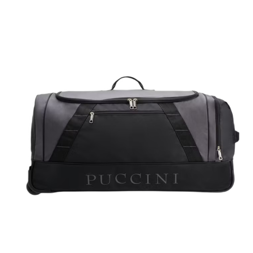 Travel bag on wheels PUCCINI gray with frame large suitcase 114L - DM40315L-4