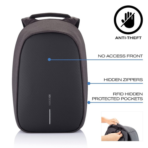 Plecak antykradzieżowy XD Design Bobby Hero Regular czarny - P705.291