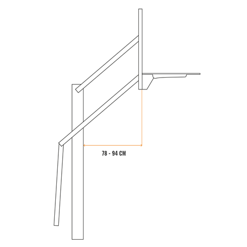 Zestaw do koszykówki Goalrilla InGround Basketball Hoop - CV54
