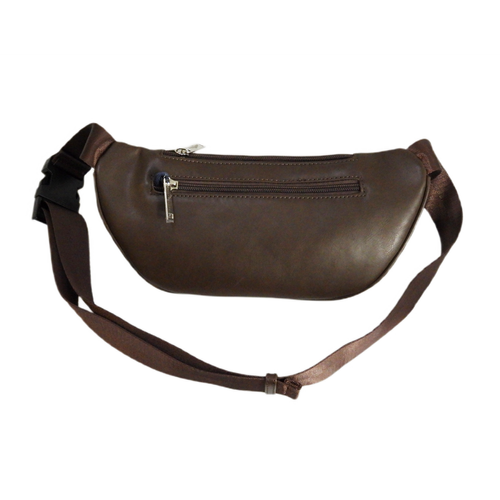 Aeronautica Militare men's waist bag brown - AM-393-MORO