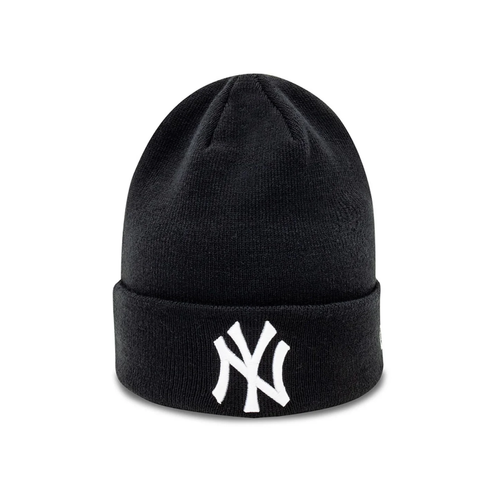 Czapka zimowa New Era MLB NY New York Yankees Essential Black Cuff Beanie Czarna - 12122728
