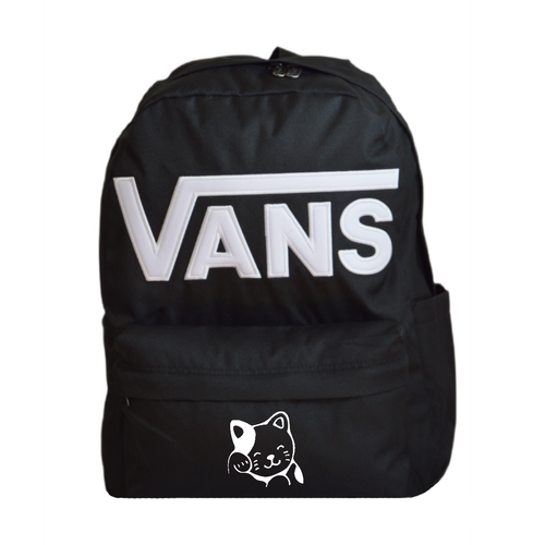 Vans Old Skool Drop V Backpack Black VN000H4ZBLK1 + Custom Cat