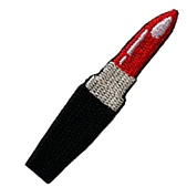 Nášivka na oblečenie Lipstick rúž