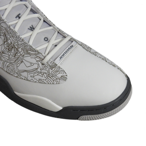 Buty sportowe męskie Air Jordan Dub Zero białe - 311046-107