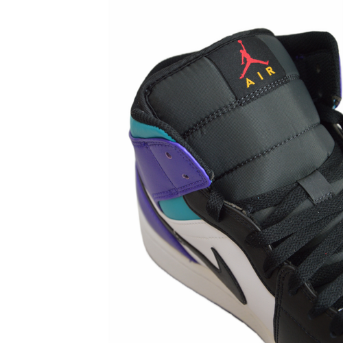 Męskie buty sportowe sneakersy Air Jordan 1 Mid "Aqua" - DQ8426-154