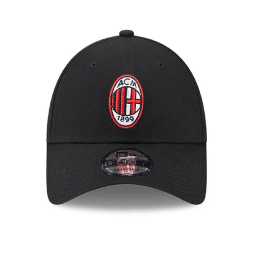 New Era 9FORTY AC Milan Black Strapback Cap - 60363649