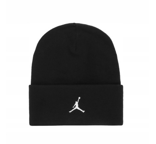 Czapka zimowa Air Jordan Peak Satin-Lined Beanie Czarna - HJ3224-010