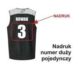 Nadruki na strojach sportowych