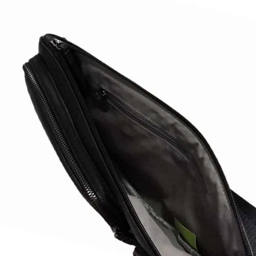 Męska torba saszetka na ramię Aeronautica Militare Sling Bag Czarna - AM-8483