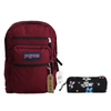 School Sport Backpack JanSport Big Student Russet Red + pensil box Vans