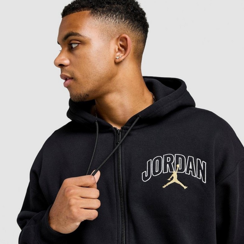 Air Jordan Brooklyn Fleece Full-Zip Hoodie Black - IB7908-011
