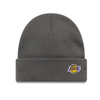 New Era NBA LA Lakers Mini Logo Dark Grey Cuff Knit Beanie Hat - 60691118