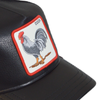 Czapka z daszkiem skórzana Goorin Bros. Cock Will Prevail Trucker - 101-1231-BLACK