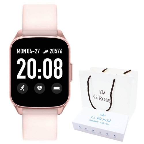 Zegarek damski smartwatch Gino Rossi Puls Kroki Ciśnienie SMS Kalorie
