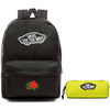 VANS Realm Backpack | VN0A3UI6BLK + Pencil Pouch