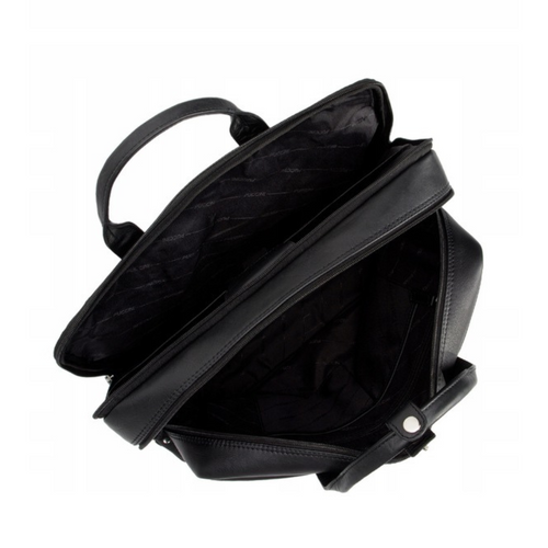Skórzana torba na laptopa Puccini Royal Collection Czarna - LGD6423 1