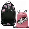 Plecak szkolny młodzieżowy Vans Turbon Backpack w kwiaty + worek