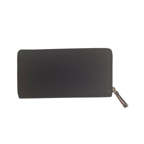 Women's wallet Tommy Hilfiger Saffiano Large Black - AW0AW08507-CJM