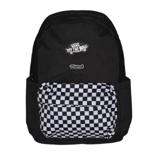 Vans Old Skool Grom Checkerboard Backpack Black/White VN000H56Y281 + Custom Your Name