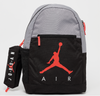 Plecak szkolny sportowy z piórnikiem czerwony biały Air Jordan School Backpack - 9B0503-RW3