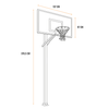 Zestaw do koszykówki Goalrilla InGround Basketball Hoop - CV54