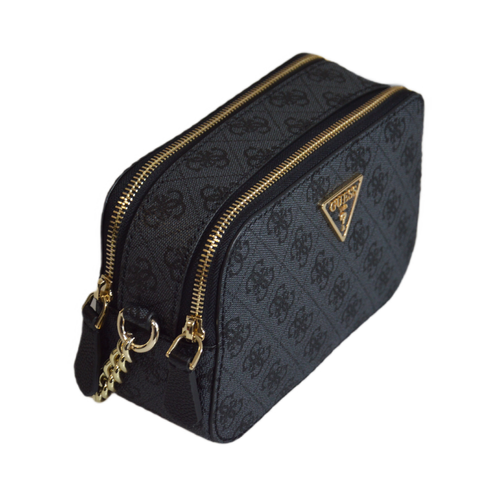 Torebka damska na ramię listonoszka Guess Noelle Crossbody Camera Coal Logo Czarna - BG7879140-CLO