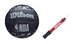 Piłka do koszykówki Wilson NBA All Team - WTB1300XBNBA + Pompka