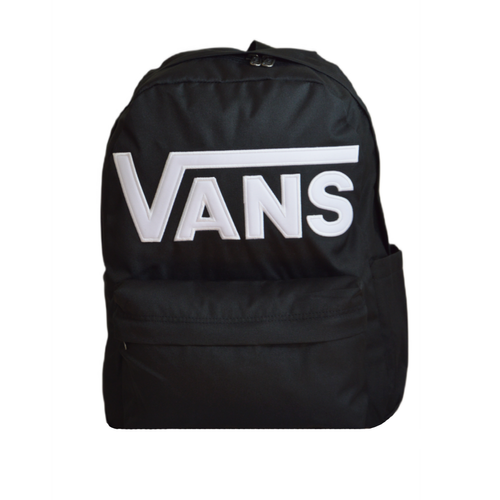 Plecak szkolny miejski Vans Old Skool Drop V Black Czarny VN000H4ZBLK1 + Custom Szkarłatna Róża