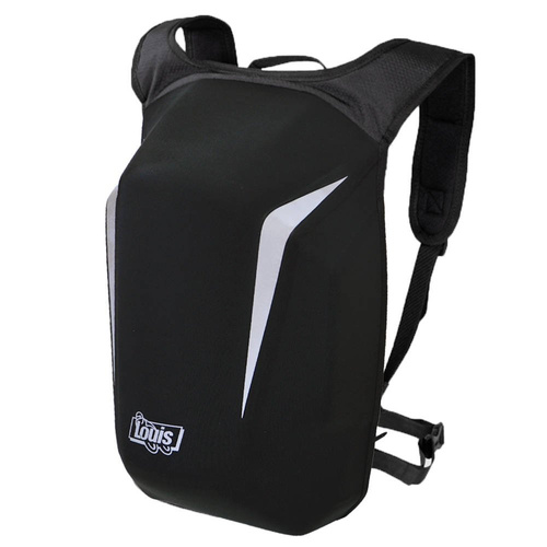 Plecak Motocyklowy Louis wodoodporny czarny 18 litrów twardy na motor