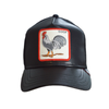 Czapka z daszkiem skórzana Goorin Bros. Cock Will Prevail Trucker - 101-1231-BLACK