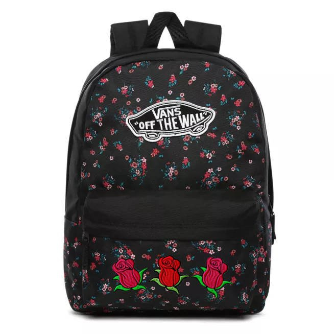 Plecak Vn0a3ui6zx3 Vans Realm Black Rose Backpack Store