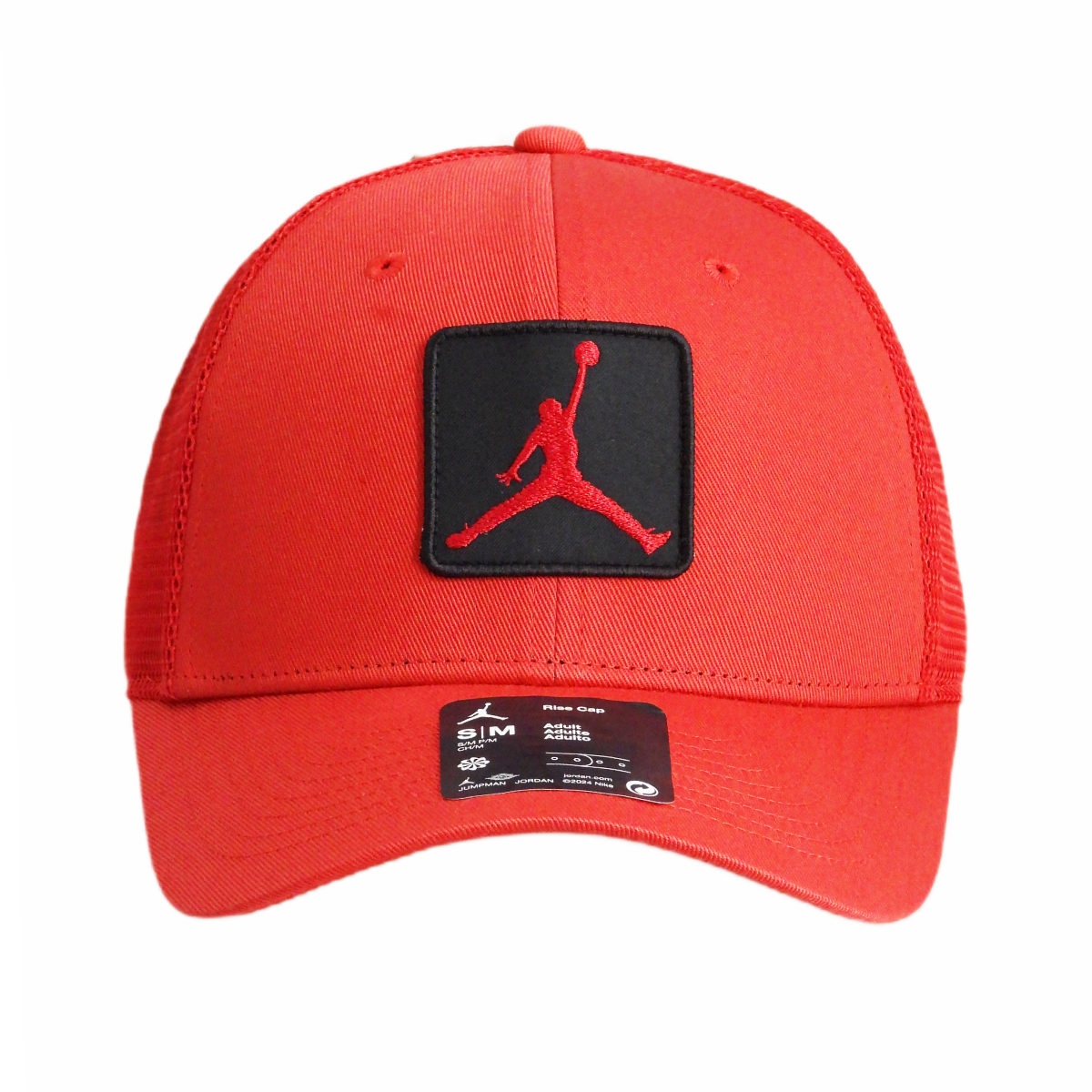 Czapka z daszkiem Air Jordan Rise Structured Jumpman Red