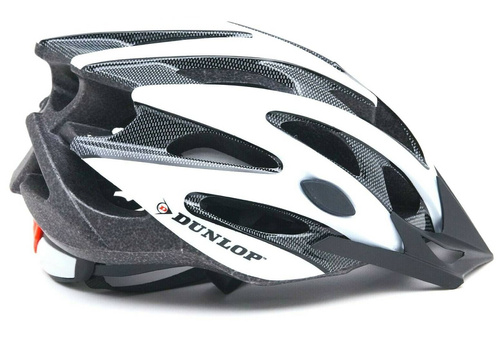 Kask rowerowy MTB Dunlop regulowany black czarny biały damski męski