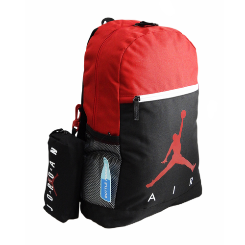 School backpack with a pencil case red white Air Jordan School Backpack - 9B0503-RW3