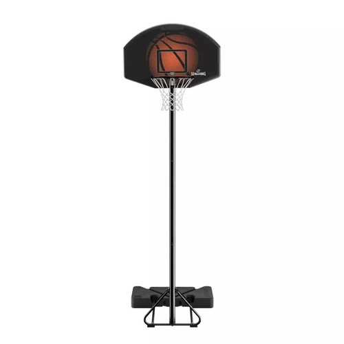 Spalding Highlight 44" Composite Portable Basketball Hoop + Ball Wilson NBA Authentic 