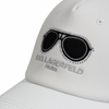 Czapka z daszkiem Karl Lagerfeld Paris Okulary Strapback Biała - L5WH7946-wht