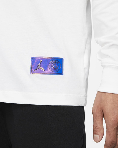 Koszulka męska Air Jordan x PSG Paris Longsleeve biała - CZ0792-100