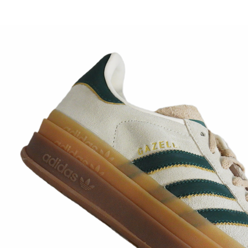Women's sports shoes Adidas Gazelle Bold on the platform beige - ID7056