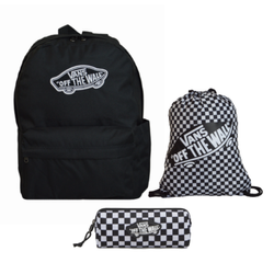 Vans Old Skool Classic Backpack Black VN000H4YBLK1+Vans Benched Bag+Pencil Pouch Vans